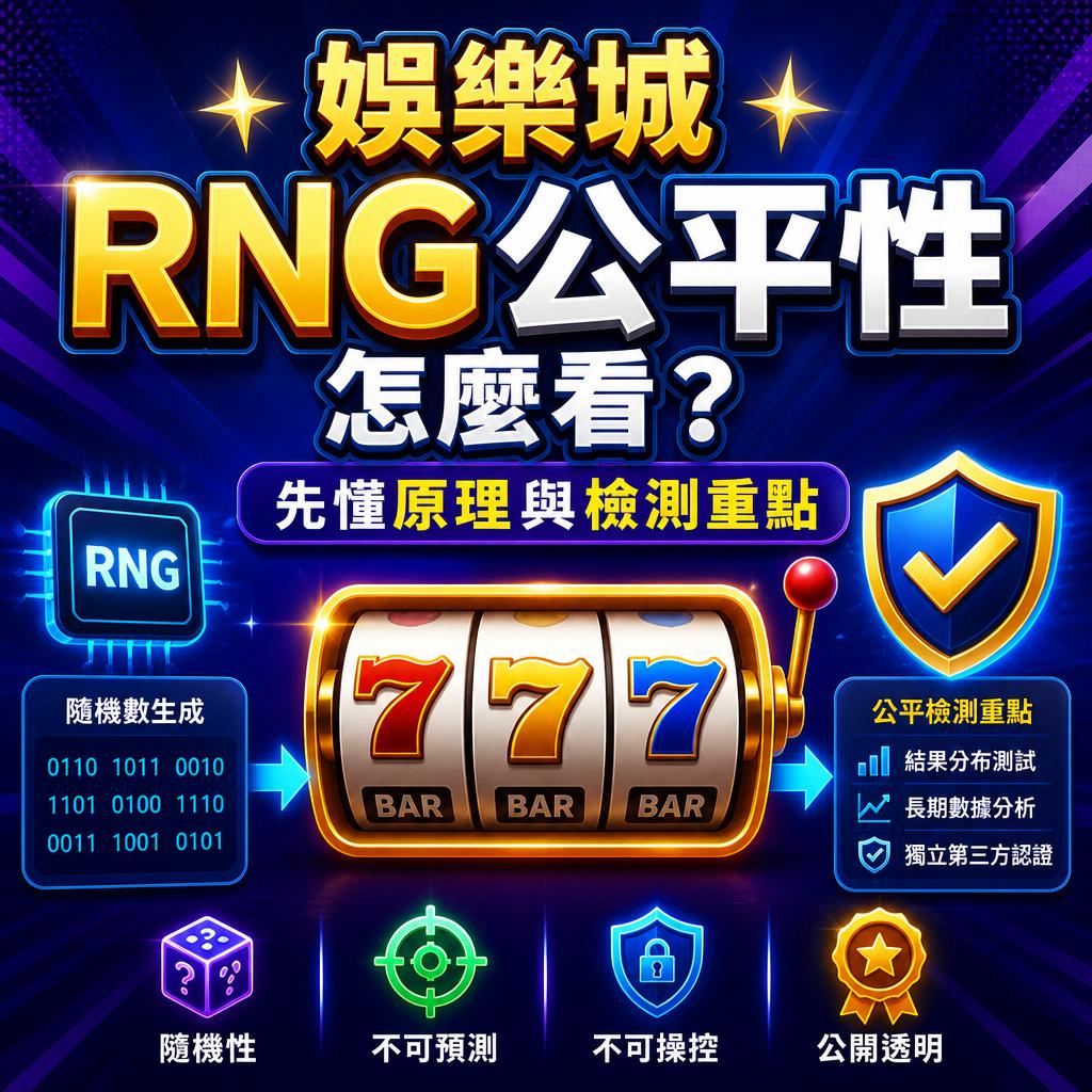 娛樂城RNG公平性怎麼看？先懂原理與檢測重點