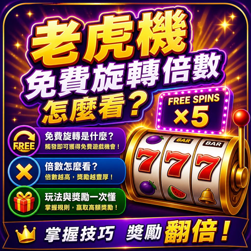 老虎機免費旋轉倍數怎麼看？玩法與獎勵一次懂