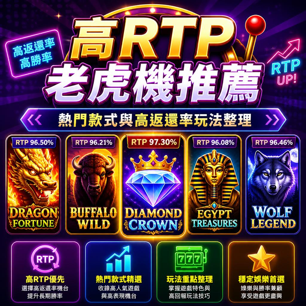 高RTP老虎機推薦：熱門款式與高返還率玩法整理