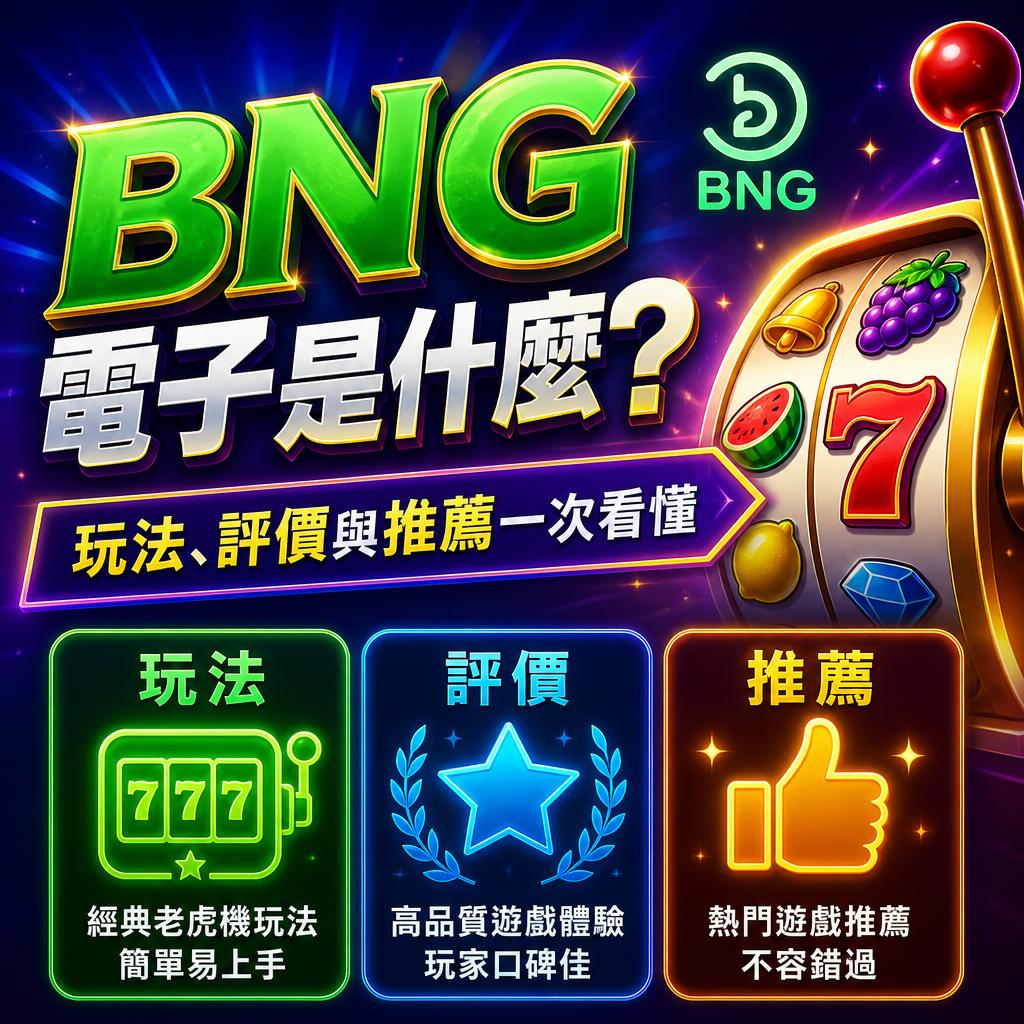 BNG電子是什麼？玩法、評價與推薦一次看懂
